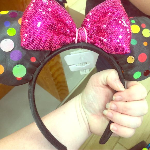 Disney Accessories - Disney Minnie Mouse rock the dots ears
